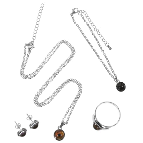 Gatuida Modisches Schmuckset für Frauen mit Temperaturabhängigem Farbwechsel Bestehend aus Ohrringen Halskette Armband und Verstellbarem Ring Eleganter Schmuck mit Edlem Design für Gatuida Modisches Schmuckset für Frauen mit Temperaturabhängigem Farbwechsel Bestehend aus Ohrringen Halskette Armband und Verstellbarem Ring Eleganter Schmuck mit Edlem Design für von Gatuida