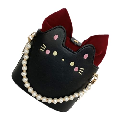 Gatuida Multifunktionale Mädchen Crossbody Tasche Kleine Schultertasche mit Katzenmotiv Leicht Tragbare Umhängetasche für Alltag Party Shopping Kompakt und Robust für Snacks Handy von Gatuida