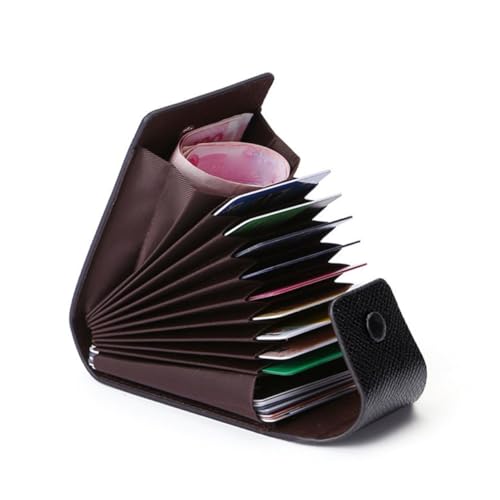 Gatuida Multifunktionale Schwarze Dokumenten und Münzaufbewahrungstasche mit Praktischem Verschluss Kompakte für Männer für Ausweise Karten und Kleingeld Robustes Material für Täglichen von Gatuida