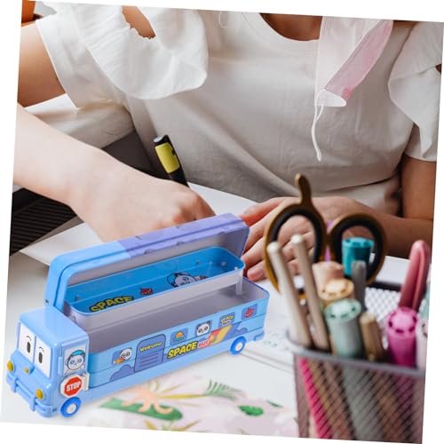 Gatuida Multifunktionale Stiftebox für Schüler Cartoon Design Leicht und Robust Große Kapazität Vielseitig als Federmäppchen und Kosmetikbox Langlebiges Verschleißfestes Material Einfache von Gatuida
