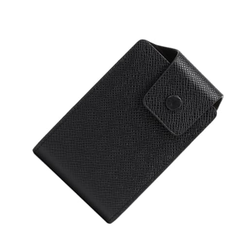 Gatuida Multifunktionaler Schwarzer Karten und Geldbeutel mit Schnalle Kompakte Herrenbörse für Ausweise Münzen und Scheine Praktischer Aufbewahrungsbeutel für Männer Stilvoll und von Gatuida