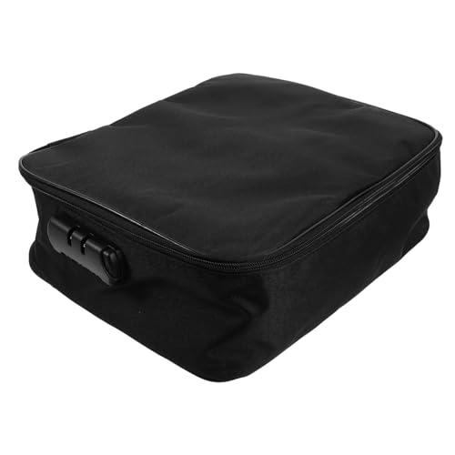 Gatuida Multilagige Dokumententasche mit Zahlenschloss Tragbare Aktenbox aus Robustem Oxford Großer Stauraum Sicherer Organizer für Reise und Alltag Vielseitiger Dokumenten von Gatuida