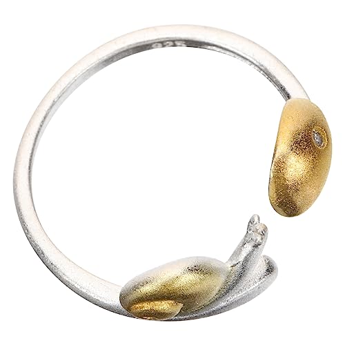 Gatuida Mushroom Design Adjustable Snail Ring für Damen Verstellbarer Finger Ring Schmuck für Hochzeiten Partys und Alltag Eleganter Modeschmuck für Jugendliche und Frauen von Gatuida