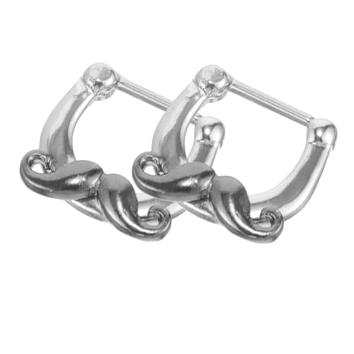Gatuida Mustache Septum Nose Ring Body Jewelry Modisches Einzigartiges Nasenpiercing Schmuckstück für Damen Vielseitig Tragbar Stylisches Auffälliges Design Perfektes Accessoire von Gatuida