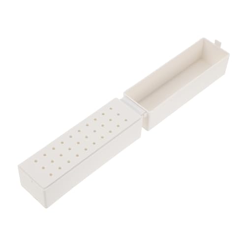 Gatuida Nagelfräser Aufbewahrungsbox mit Löchern Langlebiger Nagelbohrer Organizer für Maniküre Kompakte Leicht und Praktisch für Salon und Reisen von Gatuida