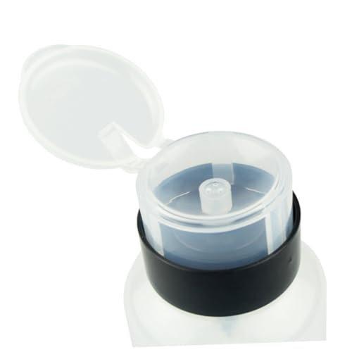Gatuida Nagellackentferner Pumpspender Flasche mit Sicherung Kunststoff Pumpflasche zum Drücken für Nagellackentferner und Make Up Entferner Auslaufsicher und Praktisch für Reisen von Gatuida