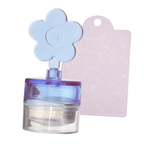 Gatuida Nail Art Stamper mit Silikon Blütengriff Transparentes Jelly Stempelkissen Leichtes DIY Maniküre Werkzeug für Präzises Nagelstamping Tragbar und Einfach zu Bedienen von Gatuida