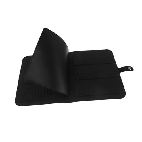 Gatuida Nail Drill Bit Storage Bag mit Slots Kompakter und Tragbarer Maniküre-werkzeug Organizer Platzsparend Stoßfest Geeignet für Nagelstudio und Heimgebrauch Schwarzes Schlangenmuster von Gatuida