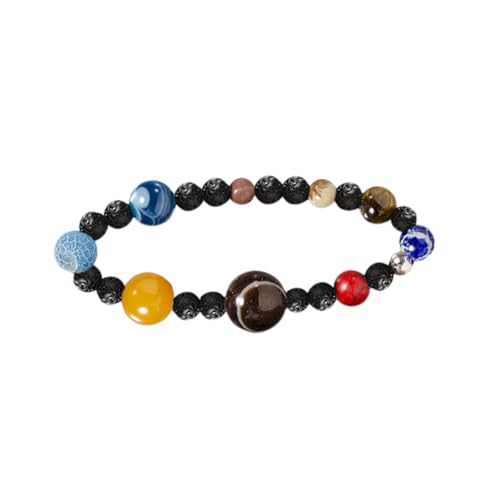 Gatuida Natürliche Stein Armband Elastisch Planetendesign Unisex Schmuck Damen Herren Modisches zu Halloween Geburtstag Valentinstag Vielseitig Tragbar Gatuida Natürliche Stein Armband Elastisch Planetendesign Unisex Schmuck Damen Herren Modisches zu Halloween Geburtstag Valentinstag Vielseitig Tragbar von Gatuida