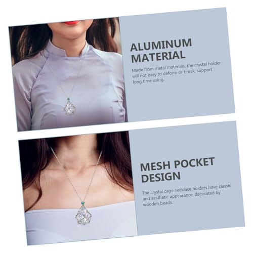 Gatuida Natürlicher Anhänger Halter Kettenanhänger Käfig Halskette Damen Schmuck Boho Stil Leicht für Schmuckgestaltung und Wohnkultur Gatuida Natürlicher Anhänger Halter Kettenanhänger Käfig Halskette Damen Schmuck Boho Stil Leicht für Schmuckgestaltung und Wohnkultur von Gatuida