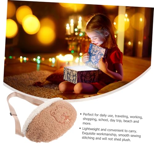 Gatuida Niedliche Bären Muster Hüfttasche Damen Leichte Bauchtasche aus Langlebigem Material für Shopping Reisen Alltag Weicher Plüsch Verstellbarer Gürtel Praktische Aufbewahrung von Gatuida