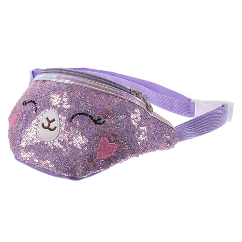 Gatuida Niedliche Cartoon Katzen Bauchtasche für Mädchen und Jungen Verstellbare Umhängetasche mit Pailletten Vielseitig Tragbar als Brust oder Hüfttasche Strapazierfähiger Fanny Pack für von Gatuida