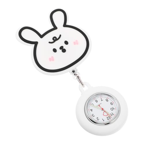 Gatuida Niedliche Cartoon Pflege Brustuhr mit Clip Ausziehbare Krankenschwester Taschenuhr Klare Zahlen Leicht Ablesbar Tragbare Medizinische Uhr für Krankenschwestern und Ärzte von Gatuida