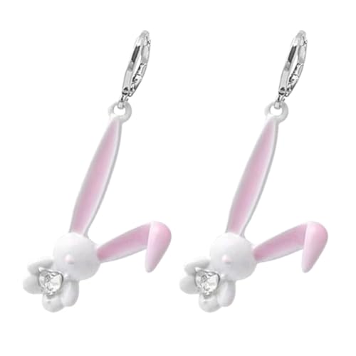 Gatuida Niedliche Hasenohrringe Damen Hängend Tiermotiv Bunny Schmuck Geschenk zum Jahr Des Hasen für Frauen und Mädchen Modisch Romantisch Leicht Kombinierbar Gatuida Niedliche Hasenohrringe Damen Hängend Tiermotiv Bunny Schmuck Geschenk zum Jahr Des Hasen für Frauen und Mädchen Modisch Romantisch Leicht Kombinierbar von Gatuida
