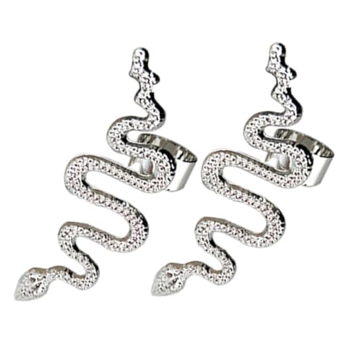 Gatuida No Piercing Snake Ear Cuff Earrings für Damen Punk Ohrclips mit Elegantem Schlangen design Feine Verarbeitung Angenehm Tragbar für Alltag und Besondere Anlässe von Gatuida