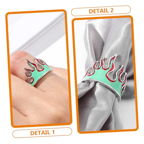 Gatuida Offener Design Ring aus Metall Verstellbar Leichter Dekorativer Fingerring für Damen und Herren Kreativer Hip Hop Stil Langlebiger Modeschmuck für Individuellen Look von Gatuida