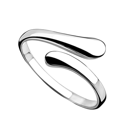 Gatuida Offener Kupferring Damen Schlicht Geometrisch Verstellbar Modischer Fingerring Schmuck für Frauen Mädchen Geschenk von Gatuida