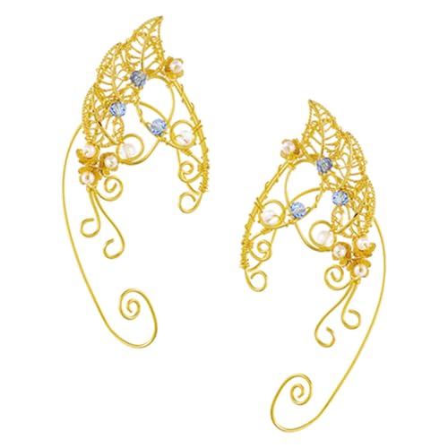 Gatuida Ohrclips Damen Fairy Ear Ohrschmuck Non Piercing Leichtes Stilvolle Elfenohren Ohrmanschetten für Mädchen und Frauen Alltag Schmuck von Gatuida