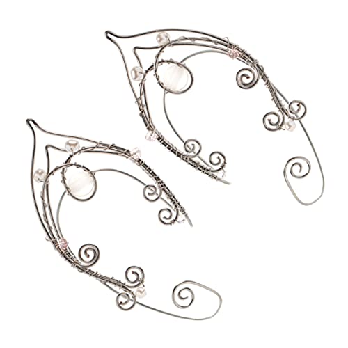 Gatuida Ohrringe Ohrclips Damen Fairy Jewelry Ohrschmuck Non Piercing Elegant für Hochzeit Festival Cosplay Halloween Party von Gatuida