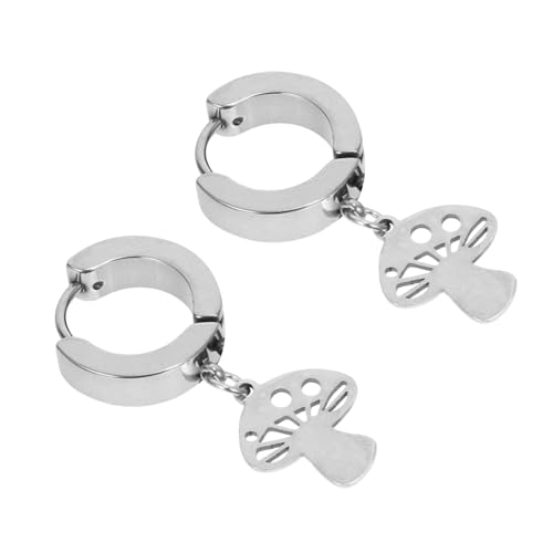 Gatuida Ohrschmuck Pilz Design Punk Stil Unisex Ohrringe Langlebig Modisch für Party und Alltag von Gatuida
