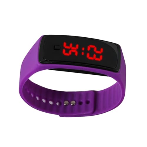 Gatuida Digitaluhr Für Junge Mädchen Mit Led-display Flexibem Armband Aus Laufsilikon Und Zeitaufzeichnender Funktion Geeignet Für Jungen Und Mädchen Mit Einfachem Trageknopf Und von Gatuida