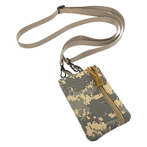 Gatuida Outdoor Hüfttasche Oxford Stylische Gürteltasche für Wanderungen Verstellbarer Riemen Leicht und Langlebig für Handy Geldbörse und Schlüssel Militärgrün Camouflierte Tasche von Gatuida