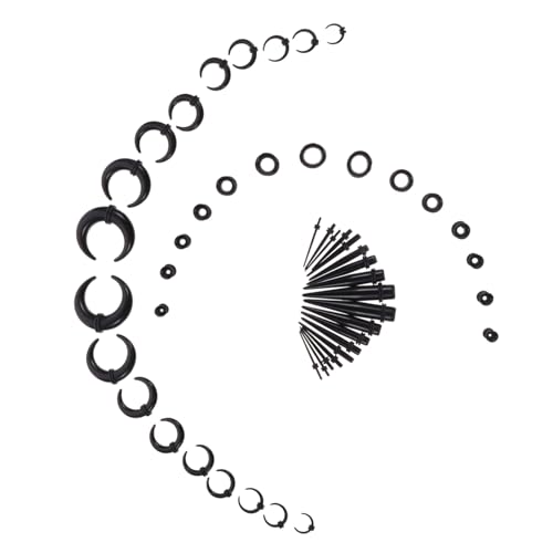 Gatuida Ox Horn Ohrhänger Acrylspitzen Ear Stretching Piercing Expander Punk Schmuck für Damen und Herren von Gatuida