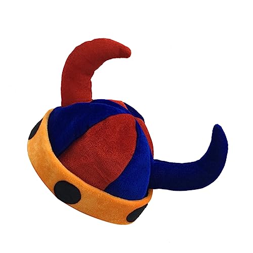 Gatuida Ox Horn Party Cap Lustige Kopfbedeckung für Karneval Geburtstagsfeiern Cosplay Weiche Atmungsaktive Materialkombination Rot Gelb für Unvergessliche Auftritte von Gatuida