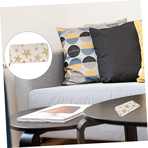 Gatuida PU Damen Geldbörse mit Sternenmuster Lange Clutch mit Reißverschluss Große Kapazität Portemonnaie für Frauen Leicht und Kompakt Passend für Alltag und Besondere Anlässe von Gatuida