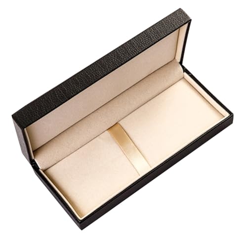 Gatuida PU Füllfederhalter Etui Kleine Stiftbox Geschenkbox Schwarz Robuste Schreibgerätekassette Für Hochzeit Geburtstag Business Geschenk Verpackung von Gatuida