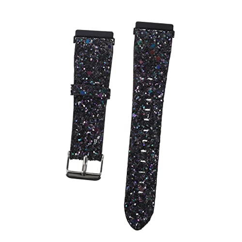 Gatuida PU Glitzer Leder Uhrenarmband Kompatibel mit Fitbit Verstellbares Komfortables Armband mit Modischem Flash Design für Damen und Herren von Gatuida