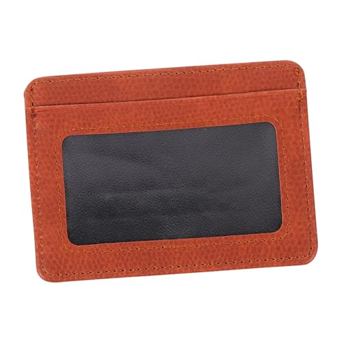 Gatuida PU Kartenetui mit Ledereffekt Vertikaler Kartenhalter für Kredit Bankkarten Schlankes Business Design in Braun Mehrfach Kartenhülle für Büro Reisen und Alltag Geeignet von Gatuida