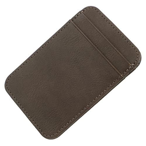 Gatuida PU Kartenhalter Leichter Schlanker Kartenetui Schutz für Ausweise Führerschein Id Karten Multifunktional Strapazierfähiges Material für Outdoor und Büro Tiefgrau von Gatuida