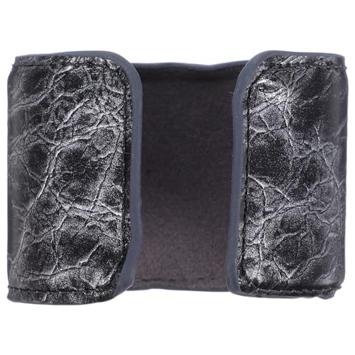 Gatuida PU Leder Armband Damen Breites Offenes Cuff Armband Chunky Vintage Halber Armreif Weiches Oberflächenfinish Vielseitiges Handgelenkschmuck für Alltag Büro und Party von Gatuida