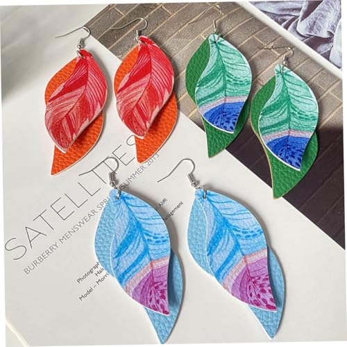 Gatuida PU Schmuck Ohrringe Damen Modische Ohr Accessoires Elegant Design Farben Mix Geschenk für Geburtstag Hochzeit Valentinstag Gatuida PU Schmuck Ohrringe Damen Modische Ohr Accessoires Elegant Design Farben Mix Geschenk für Geburtstag Hochzeit Valentinstag von Gatuida