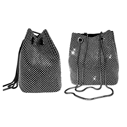 Gatuida Pailletten Beuteltasche Für Damen Umhängetasche Schwarz Mit Großem Fassungsvermögen Für Hochzeiten Und Partys von Gatuida