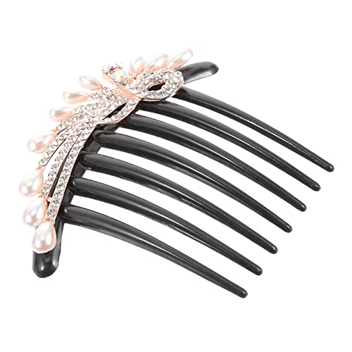 Gatuida Perlen Haarkamm mit Strasssteinen Leichter Haarkamm Eleganter Haarschmuck für Damen und Mädchen Geeignet für Hochzeit Braut Verlobung Geburtstag und Festliche Anlässe von Gatuida