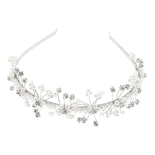 Gatuida Perlen Haarreif für Mädchen Leichtes Haarschmuck Accessoire Geeignet für Blumenmädchen Hochzeit Geburtstagsfeier und Fotoshootings Komfortabel und Vielseitig Kombinierbar von Gatuida
