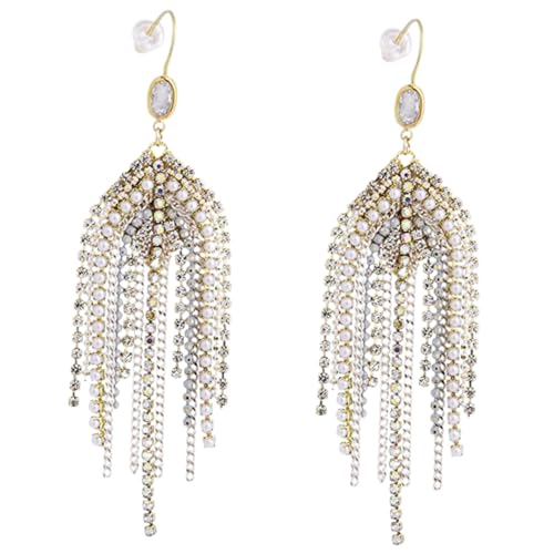 Gatuida Perlen Ohrringe Damen Lange Chandelier Ohrringe mit Ketten Quasten Statement Dangle für Frauen für Hochzeit Party und Alltag Geschenkidee für Frauen und Mütter Gatuida Perlen Ohrringe Damen Lange Chandelier Ohrringe mit Ketten Quasten Statement Dangle für Frauen für Hochzeit Party und Alltag Geschenkidee für Frauen und Mütter von Gatuida