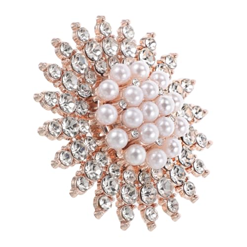 Gatuida Perlenbrosche Für Schals Pullovernadel Für Damen Schalschnalle Mit Perlen Umhangverschluss Für Tücher Broschenschmuck Für Herbst Und Winter von Gatuida