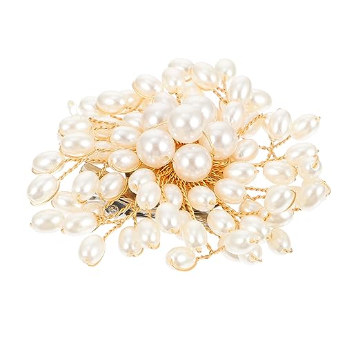 Gatuida Mode Brosche Perle Corsage Für Frauen Zinklegierung Hochzeitsanstecker Stilvolle Brosche Für Abendkleid Und Schal Accessoire Für Hochzeiten Schicke Perlen Ansteckblume von Gatuida