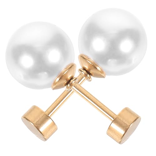 Gatuida Perlenohrringe Damen Edelstahl Ohrstecker Elegant Leicht Vielseitig Schmuck Accessoire für Frauen und Alltag Festliche Anlässe von Gatuida