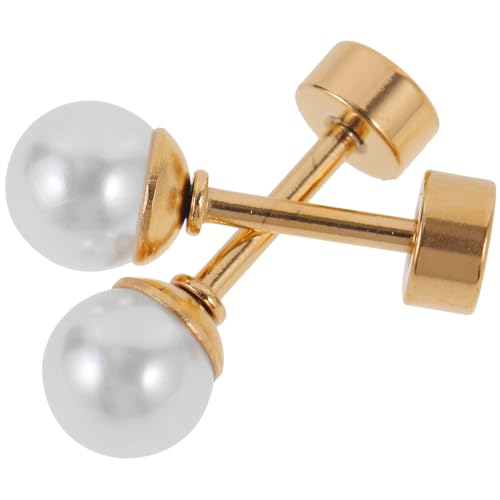 Gatuida Perlenohrringe Damen Ohrstecker Stabile Verarbeitung Party Schmuck Elegant von Gatuida