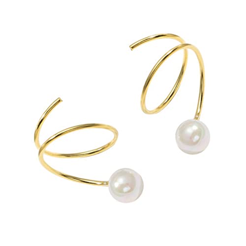 Gatuida Perlenohrringe Ohrstecker Damen Elegant Korrosionsbeständig Modisch Schmuck Geschenkidee für Frauen Alltag und Besondere Anlässe von Gatuida