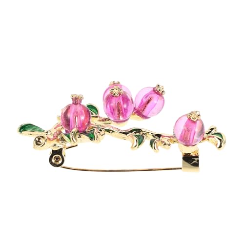 Gatuida Persimmon Brosche Anstecknadel Damen Schmuck Transparent Herbst Accessoire für Kleidung und Jacken Einzigartiges Design Handmade Vielseitiges Damen Modeaccessoire von Gatuida