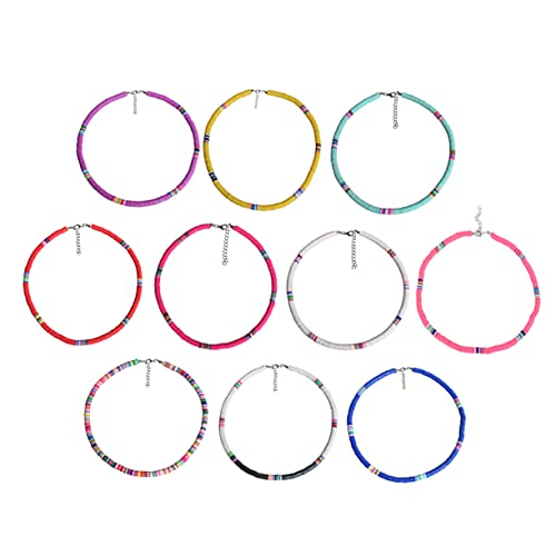 Gatuida Personalisierte Frauenhalskette Weichem Strandkette mit Runden Blauen Elementen für Freizeit Partys Leicht Angenehm von Gatuida