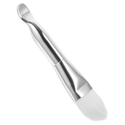 Gatuida Pinsel mit Löffel Weicher Kopf Ergonomisch Tragbar für Auftragen von Tonmasken und Cremes für Gleichmäßiges und Müheloses Ergebnis von Gatuida