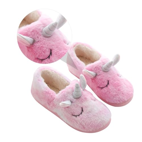Gatuida Plüsch Hausschuhe Für Damen Winter Warm Mit Dicker Sohle Einhorn Design Haushaltschuhe Weich Und Bequem Für Zuhause Tragen Gatuida Plüsch Hausschuhe Für Damen Winter Warm Mit Dicker Sohle Einhorn Design Haushaltschuhe Weich Und Bequem Für Zuhause Tragen von Gatuida