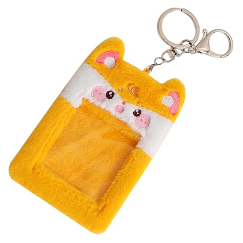 Gatuida Plüsch Kartenetui Cartoon Frosch Sichtbares Kartenhüllen Schutzcover Leichtes Ausweishülle für Studenten und Berufstätige Wiederverwendbar Schlank und Strapazierfähig von Gatuida