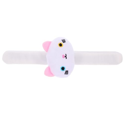 Gatuida Plüsch Katzen Schnapparmband Leichtes Langlebiges Party Armband mit Tiermuster als Geburtstags Halloween Einfach Anzulegen Dekoratives Handgelenkszubehör für Erwachsene von Gatuida
